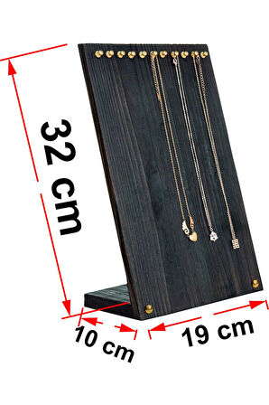 Masif Ahşap Kolye Sergileme Standı, Ahşap Takı Sergileme Standı, Takı Standı