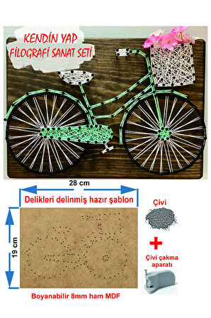İp sanatı Dikkat geliştirici el becerisi eiğtimi Filografi Hazır Set Bisiklet