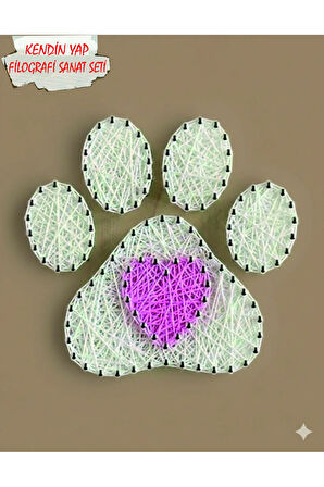 İp Sanatı Dikkat Geliştirici el becerisi Çocuk Montessori Eğitimi Filografi Hazır Set Pati