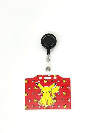 Pokemon Pikachu Temalı Yatay Kart Kabı Kart Koruyucu