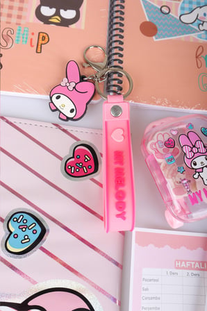 x Dekomus Lisanslı My Melody & Best Friends 15 Parça Kırtasiye Seti 2 Adet Defter,Çıtçıt Dosya