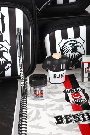 x Dekomus Lisanslı Beşiktaş Full Kırtasiye Seti 3D Kartal Büyük Boy Okul,Beslenme Ve Kalem Çantası,Beslenme Kabı,Matara Seti