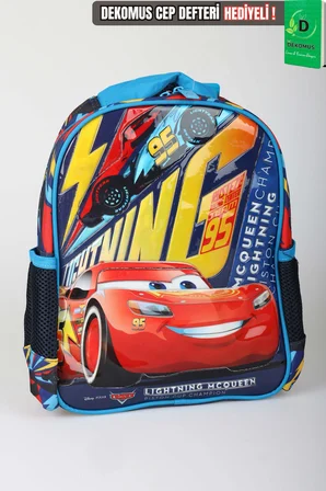 x Dekomus Lisanslı Cars Brick Champion's Colleciton 32 Cm Tek Bölmeli Küçük Boy Anaokul Çantası