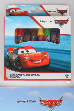 x Dekomus Lisanslı Cars 8'li Pastel Boya ve Resim Defteri Seti