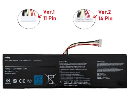Gigabyte Aero 16 (Intel 12th Gen) Batarya Pil RETRO V1 (11 Pin)