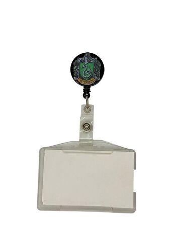 Harry Potter Slytherin Temalı Pleksi Baskılı Yoyo Kartlık Yoyo Yaka Kartlığı
