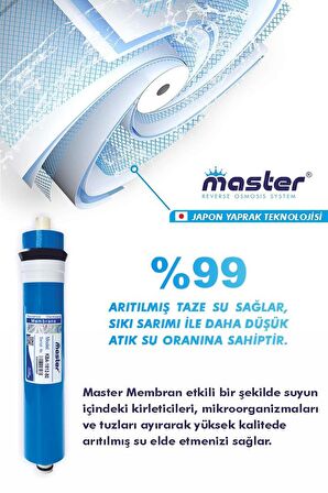 Createc 10 Aşamalı Master Mebmranlı Su Arıtma Cihazı Filtresi