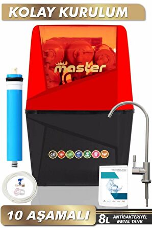 Master 10 Aşamalı Master Membranlı Su Arıtma Cihazı