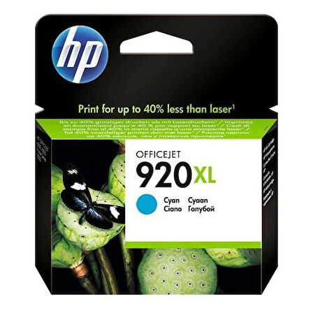 HP CD972A (920XL) Mavi Cyan Orjinal Kartuş Yüksek Kapasite HP 6000 / 6500 Eski Tarihli