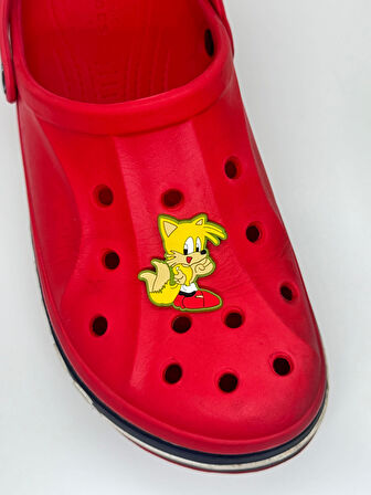 Sarı Sonic Temalı Jibbitz CrocsTerlik Süsü