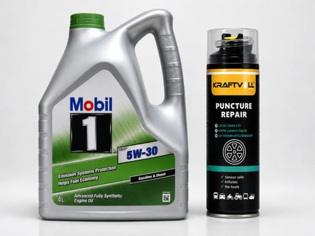 MOBİL 1 ESP 5W-30 MOTOR YAĞI 4 Litre + Lastik Tamir Kiti 400 ml