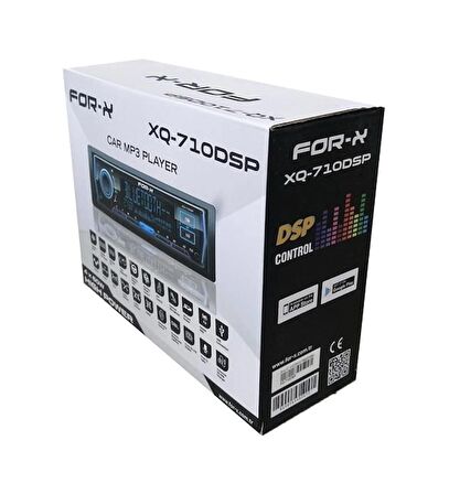 FOR-X XQ710DSP-İŞLEMCİLİ-7RENK-BT-USB-RADYO-MP3-DAHİLİ-HARİCİ MİKROFONLU-3 ANFİ ÇIKIŞLI 4X60W PROFESYONEL TESİSAT TEYBİ