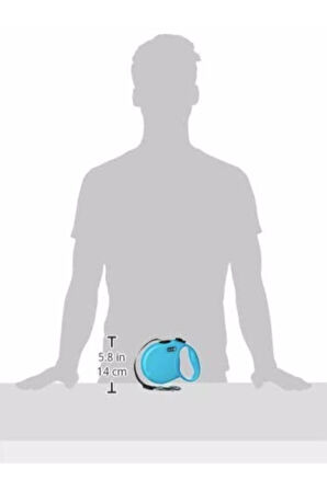 ALCOTT Wanderer Otomatik Sevk Kayışı 3 M. 11 Kg. Extra Small Mavi