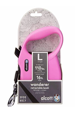 ALCOTT Wanderer Otomatik Sevk Kayışı Pembe 5 m 50 kg Large