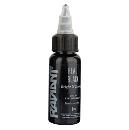 Real Black - Radiant Tattoo Dövme Boyası  - 1oz/30ml