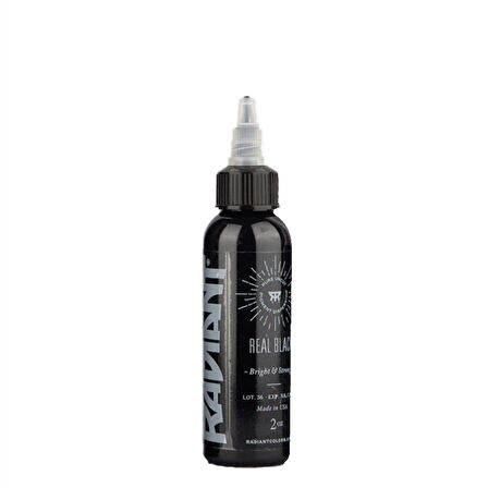 Real Black - Radiant Tattoo Dövme Boyası  - 2oz/60ml