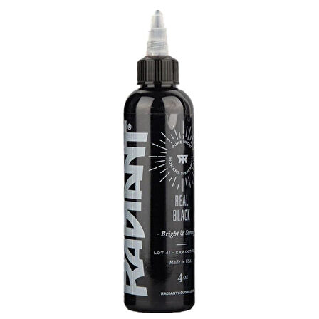 Real Black - Radiant Tattoo Dövme Boyası  - 4oz/120ml