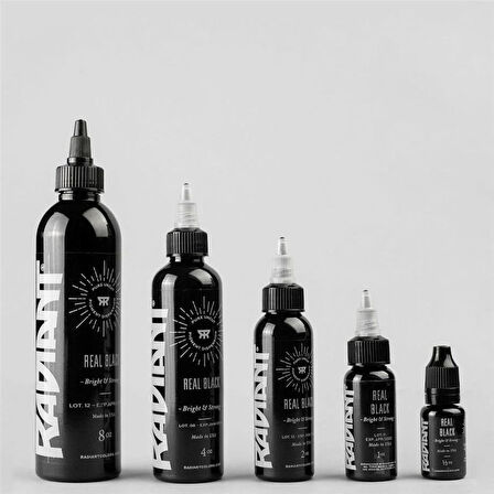 Real Black - Radiant Tattoo Dövme Boyası  - 8oz/240ml