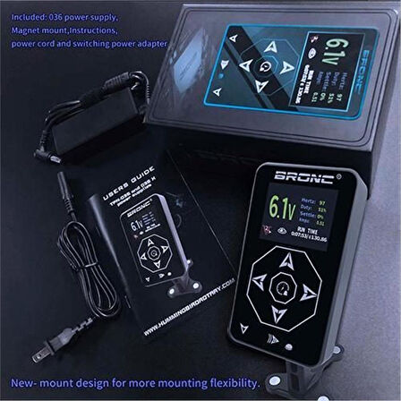 Bronc High Quality Power Supply Full Digital Dövme Adaptörü