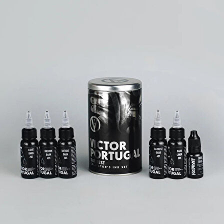 Victor Portugal Darkest Ink Set - Radiant Gölge Seti - 1oz/30ml