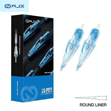 WJX Cartridges - 0401 RL Round Liner Long Taper - Kartuş Dövme İğnesi