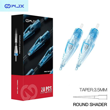 WJX Cartridges - 0807 RS Round Shader Medium Taper - Kartuş Dövme İğnesi