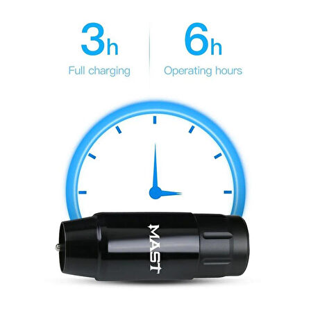 Mast Tour Black Rotary Pen Machine With Battery Power Supply (p112)