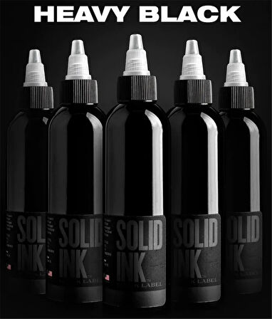 Solid Ink - Black Label Heavy Black - 4oz/120ml