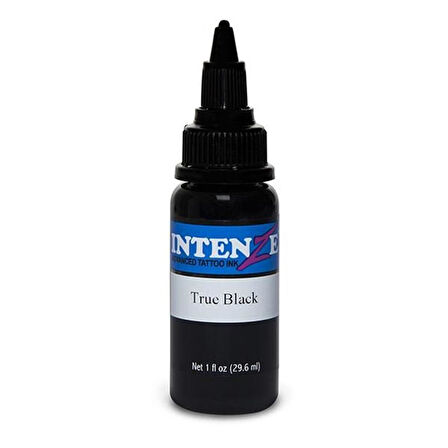 True Black - Intenze Dövme Boyası - 1oz/30ml