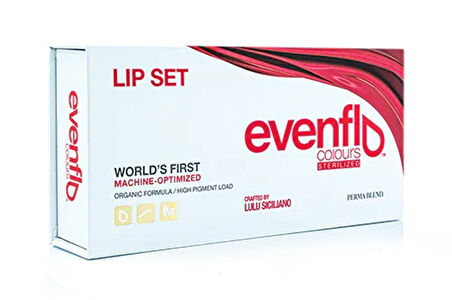 Perma Blend - Evenflo Lip Set - 5'li Kalıcı Makyaj Boya Seti - 15 ml