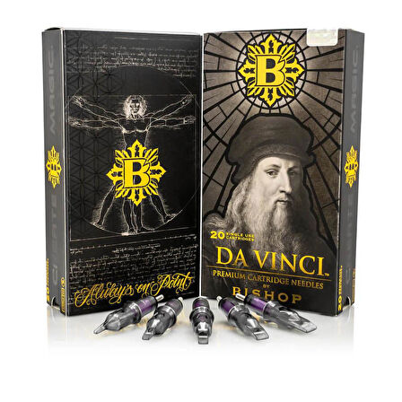 Bishop DaVinci V2 | 1014 RSLT | Round Shader Bugpin Long Taper Kartuş Dövme İğnesi
