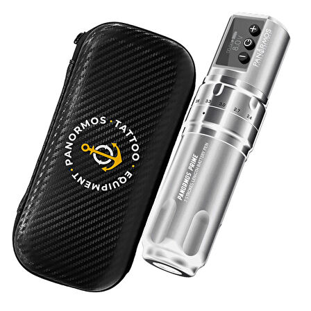 Panormos Prime 10. Yıl Özel Seri Kablosuz Dövme Makinesi | 2 Adet Pil | Gri Renk