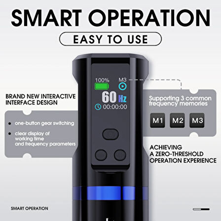 Mast Hertz - Kablosuz Dövme Makinesi