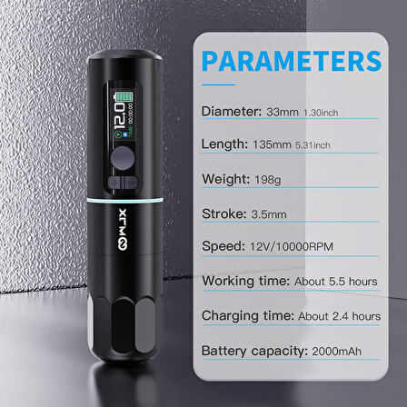 WJX W4 - Kablosuz Dövme Makinesi