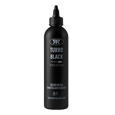 Turbo Black - Radiant Tattoo Dövme Boyası  - 8oz/240ml