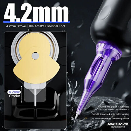 Mast Racer Pro - Kablosuz Dövme Makinesi - Siyah