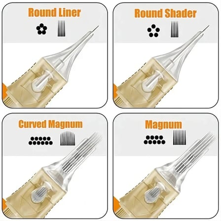 Pepax Lance 1005 MGL 5 MGL 0.30 mm Magnum Long Taper Kartuş Dövme İğnesi 20 Adet