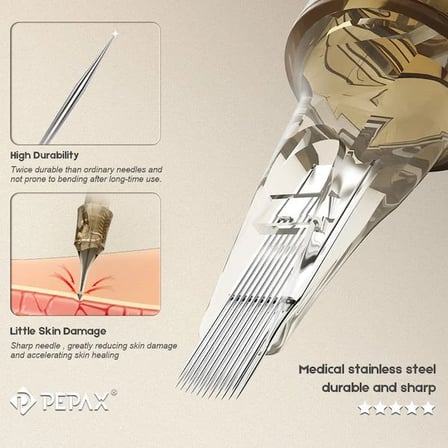 Pepax Lance 1015 MGL 15 MGL 0.30 mm Magnum Long Taper Kartuş Dövme İğnesi 20 Adet