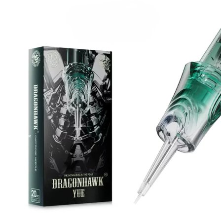 Dragonhawk Yue 0803 RL 3 RL 0.25 mm Round Liner Long Taper Kartuş Dövme İğnesi 20 Adet