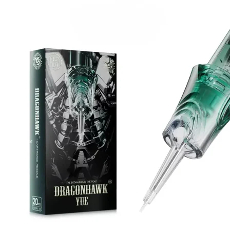 Dragonhawk Yue 1003 RL 3 RL 0.30 mm Round Liner Long Taper Kartuş Dövme İğnesi 20 Adet