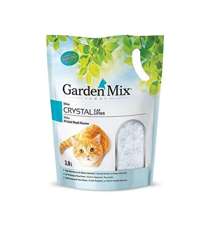 Garden Mix Silica Kristal Jel Kedi Kumu 3.8 Lt
