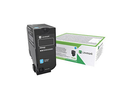 Lexmark  84C5HCE (CX725) Mavi Orjinal Toner Yüksek Kapasiteli