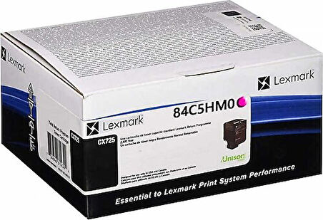 Lexmark 84C5HMO (CX725) Kırmızı Orjinal Toner Yüksek Kapasiteli