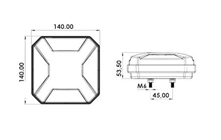 HAMBURGER NEON KARE STOP LAMBASI 4 FONKSYONLU 12-24 VOLT