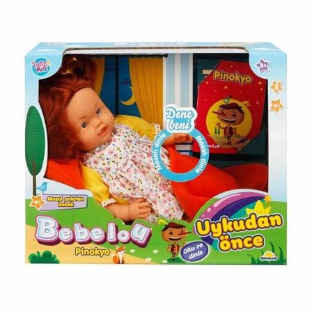 1040042 Bebelou Uykudan Önce Bebeği Masal Anlatan Pinokyo 40 Cm-Sunman
