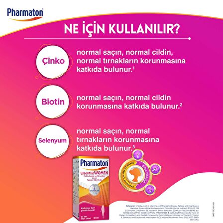 Essential Women 30 Tablet - Biotin, Demir, Vitamin B, Multivitamin Ve Mineraller