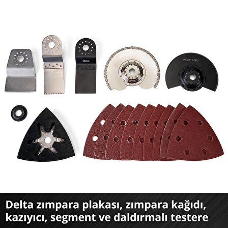 Einhell Akülü Raspalama VARRITO Power X-Change (Li-Ion, 18V, 11000-20000 dak.-1, hızlı hareket kilidi, 12 yönlü ayarlanabilir alet tutucu, akü ve şarj cihazı dahil değildir) - 4465160