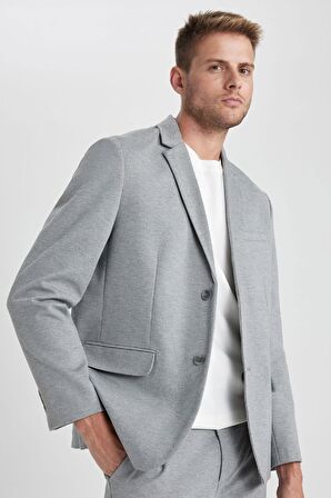 DeFacto Modern Fit Blazer Ceket B0122AX23AUGR377