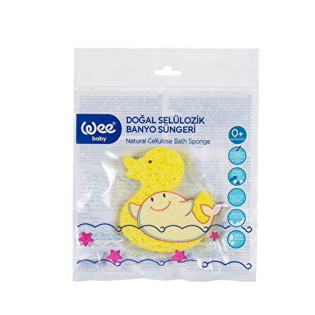 Wee Baby Selülozik Banyo Süngeri Sarı