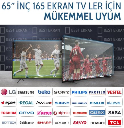 Hauzen 65TP5000 Tv Ekran Koruyucu  - Hauzen 65" inç 165 Ekran QLED 4K Ultra Hd Whaleos Tv